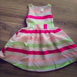 Gymboree Striped Special Occasion Dress Size 6